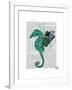 Winged Seahorse-Fab Funky-Framed Art Print