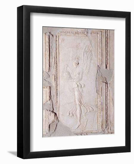 Winged Victory Holding a Crested Helmet, 25, 1st Century, Stucco-null-Framed Photographic Print