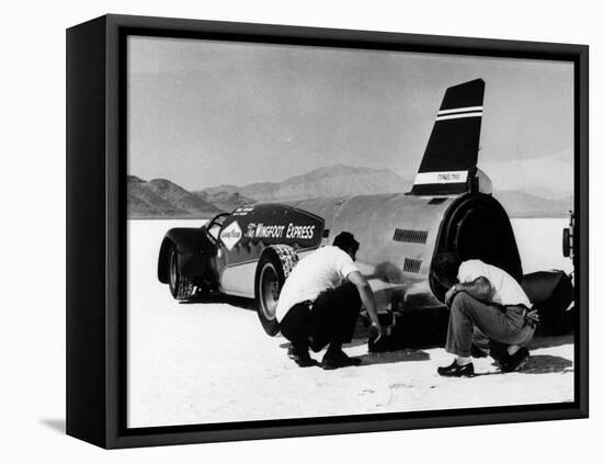 Wingfoot Express' Land Speed Record Car, Bonneville Salt Flats, Utah, USA, 1964-null-Framed Stretched Canvas