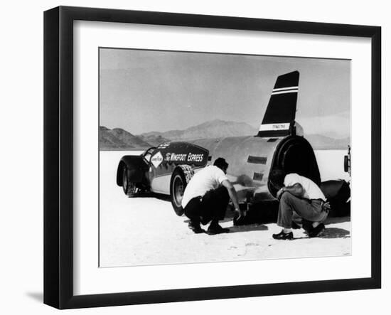 Wingfoot Express' Land Speed Record Car, Bonneville Salt Flats, Utah, USA, 1964-null-Framed Photographic Print