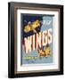Wings - An Epic of the Air - Starring Clara Bow and Gary Cooper-Pacifica Island Art-Framed Art Print
