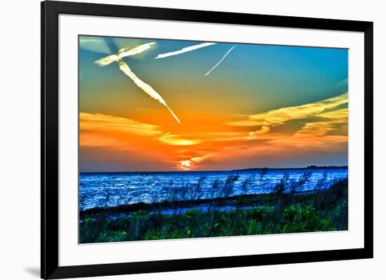 Wings and Jets Sunset-Toni Vaughan-Framed Art Print