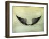 Wings Black, Old-Style Vector-Nataliia Natykach-Framed Art Print