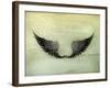 Wings Black, Old-Style Vector-Nataliia Natykach-Framed Art Print