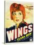 Wings, Clara Bow, 1927-null-Stretched Canvas