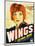 Wings, Clara Bow, 1927-null-Mounted Art Print