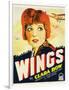 Wings, Clara Bow, 1927-null-Framed Art Print