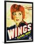 Wings, Clara Bow, 1927-null-Framed Art Print