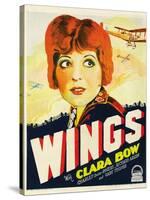 Wings, Clara Bow, 1927-null-Stretched Canvas