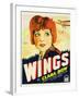 Wings, Clara Bow, 1927-null-Framed Art Print