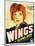 Wings, Clara Bow, 1927-null-Mounted Art Print