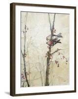 Wings in the Berries-Julia Purinton-Framed Art Print
