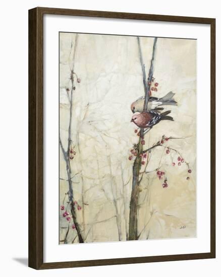 Wings in the Berries-Julia Purinton-Framed Art Print