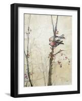 Wings in the Berries-Julia Purinton-Framed Art Print