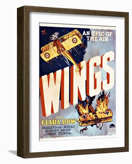 Wings Movie Poster-null-Framed Giclee Print