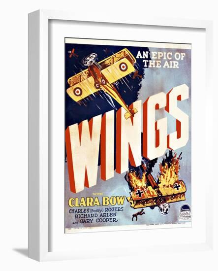 Wings Movie Poster-null-Framed Giclee Print