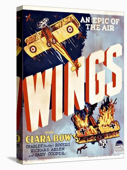 Wings Movie Poster-null-Stretched Canvas