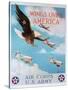 Wings of America'- Us Air Corps Recruiting Poster, 1938-null-Stretched Canvas