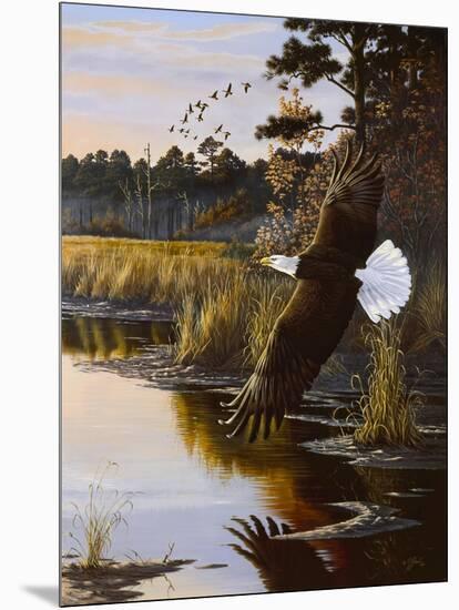 Wings of Autumn - Bald Eagle-Wilhelm Goebel-Mounted Giclee Print