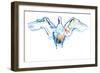 Wings outstretched, 2022, (mixed media on paper)-Mark Adlington-Framed Giclee Print