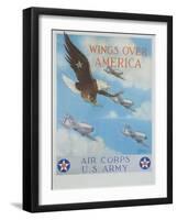 Wings over America-Tom Woodbury-Framed Giclee Print