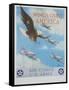 Wings over America-Tom Woodbury-Framed Stretched Canvas