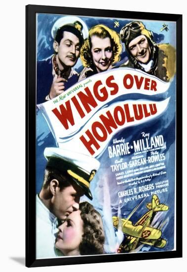 Wings Over Honolulu - Movie Poster Reproduction-null-Framed Photo