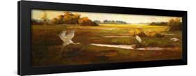 Wings over the Marsh-Li Wang-Framed Art Print