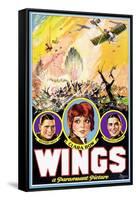 Wings, Richard Arlen, Clara Bow, Charles (Buddy) Rogers, 1927-null-Framed Stretched Canvas