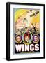 Wings, Richard Arlen, Clara Bow, Charles (Buddy) Rogers, 1927-null-Framed Art Print