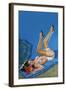 Wink Magazine; Merry Mirthful Maiden-Peter Driben-Framed Art Print