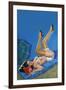 Wink Magazine; Merry Mirthful Maiden-Peter Driben-Framed Art Print