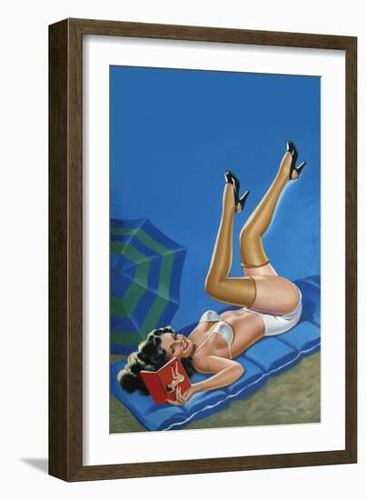 Wink Magazine; Merry Mirthful Maiden-Peter Driben-Framed Art Print