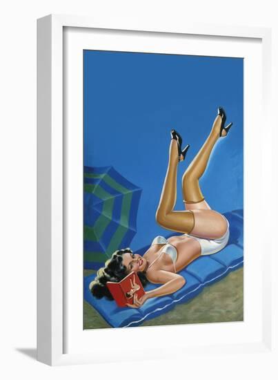 Wink Magazine; Merry Mirthful Maiden-Peter Driben-Framed Art Print