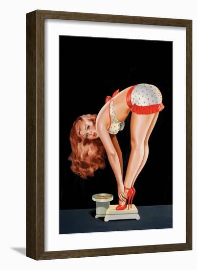 Wink Magazine; on a Scale-Peter Driben-Framed Art Print