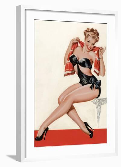 Wink Magazine; Silk Stockings and High Heels-Peter Driben-Framed Art Print