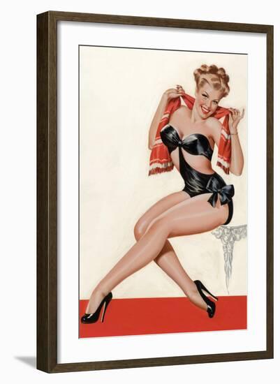 Wink Magazine; Silk Stockings and High Heels-Peter Driben-Framed Art Print