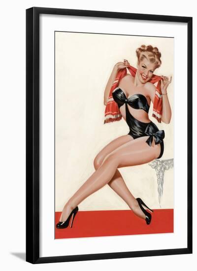 Wink Magazine; Silk Stockings and High Heels-Peter Driben-Framed Art Print