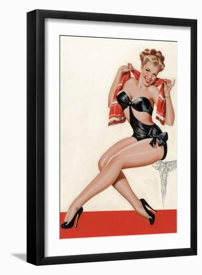 Wink Magazine; Silk Stockings and High Heels-Peter Driben-Framed Art Print