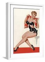 Wink Magazine; Silk Stockings and High Heels-Peter Driben-Framed Art Print