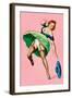 Wink Magazine; Strong Wind-Peter Driben-Framed Art Print