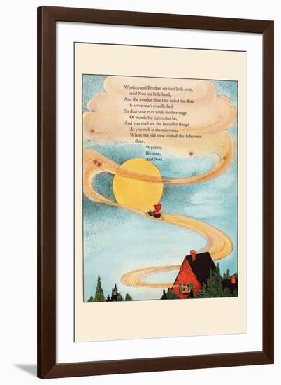 Winken and Blinken Are Two Little Eyes-Eugene Field-Framed Art Print