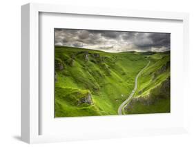 Winnats Pass Near Castleton in the Peak District National Park, Derbyshire, England-Andrew Sproule-Framed Photographic Print