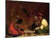 Winnebago Indians Playing Checkers, 1842-Charles Deas-Stretched Canvas