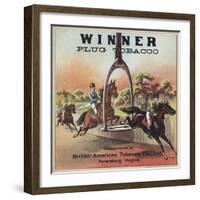 Winner Plug Tobacco Advertisement-null-Framed Giclee Print