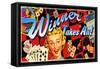 Winner Takes All-Kate Ward Thacker-Framed Stretched Canvas