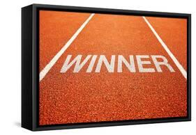 Winner Track-igor stevanovic-Framed Stretched Canvas