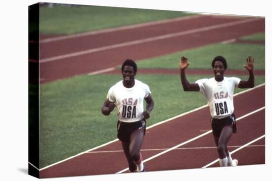 Winners of the 400-Meter Relay Race at the 1972 Summer Olympic Games in Munich, Germany-John Dominis-Stretched Canvas