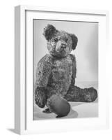 Winnie the Pooh Awaiting His Fans in a Bookstore-null-Framed Photographic Print