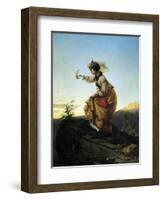 Winning Bet, 1840-Domenico Induno-Framed Giclee Print